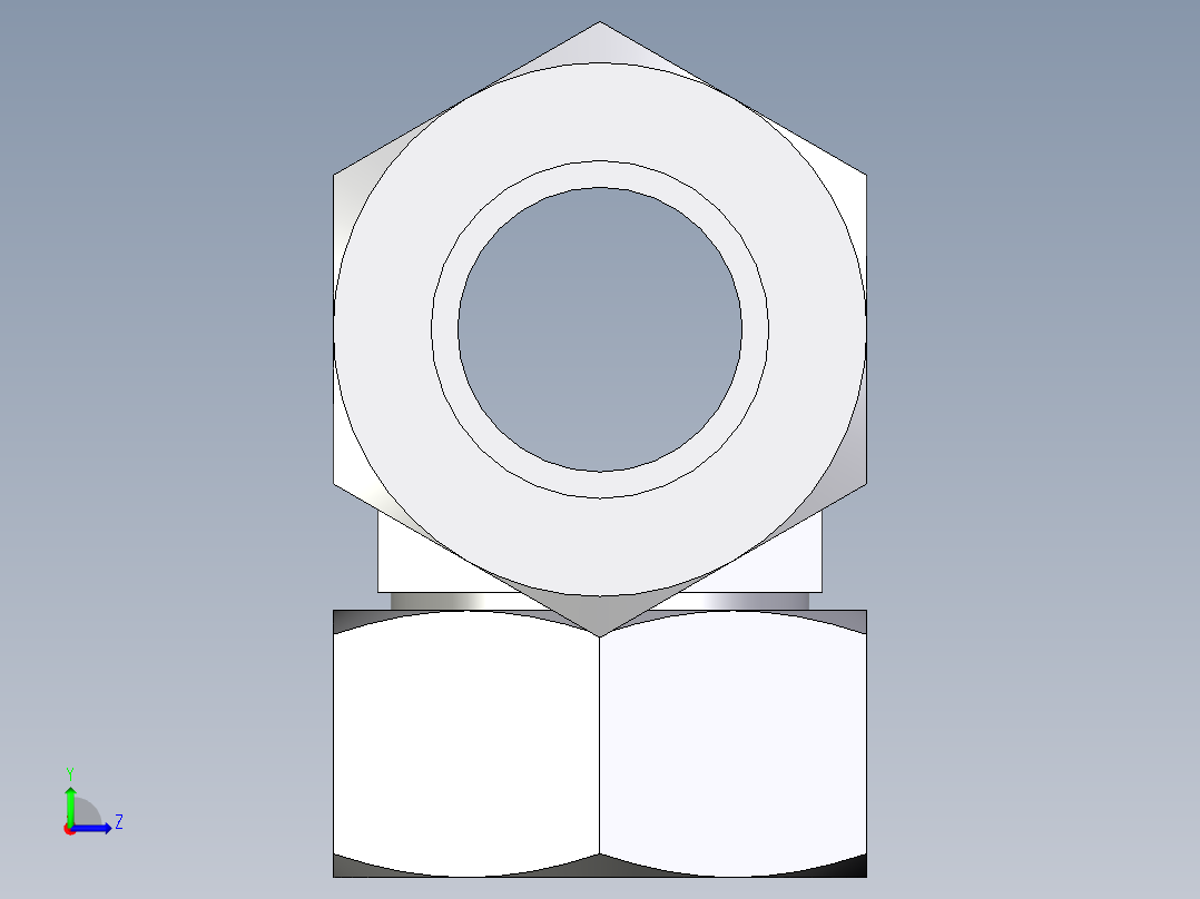 卡套式工业通用硬管接头EO_Swivel_nut_branch_tee_ET38ZSCF左视图