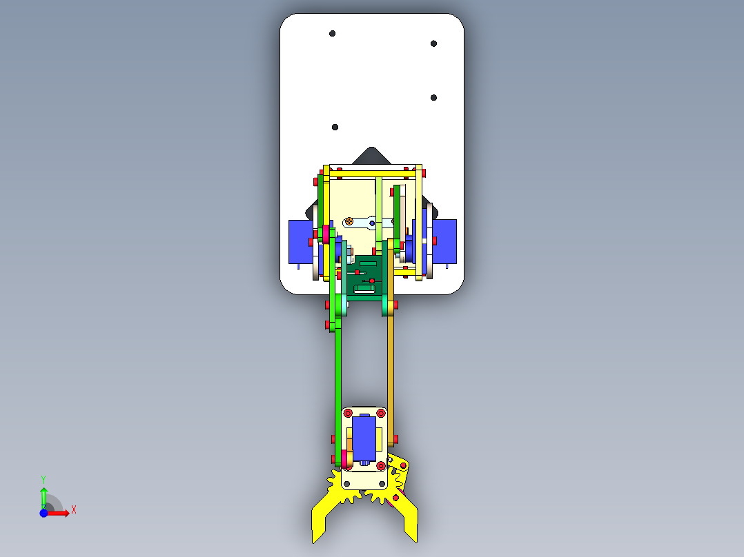 MeArm V0.41-4自由度机械臂step前视图