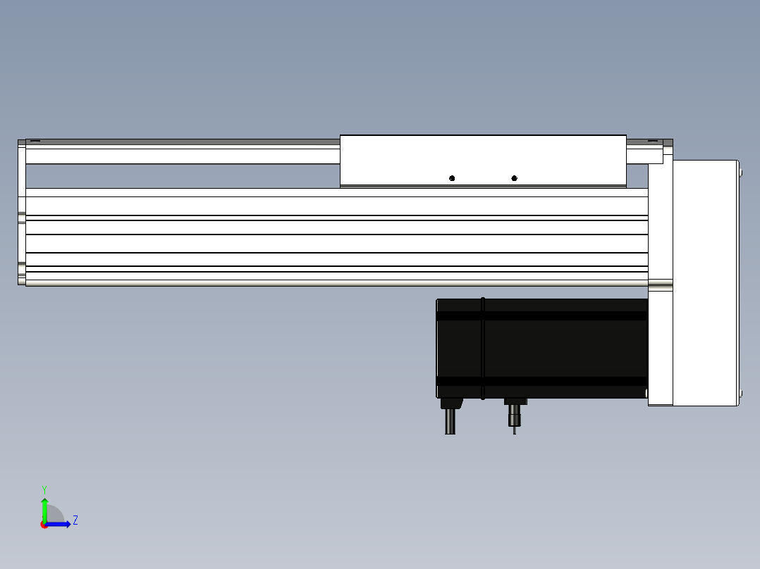 Toyo东佑达直线模组-ETH22-200-BM-750W+煞車左视图