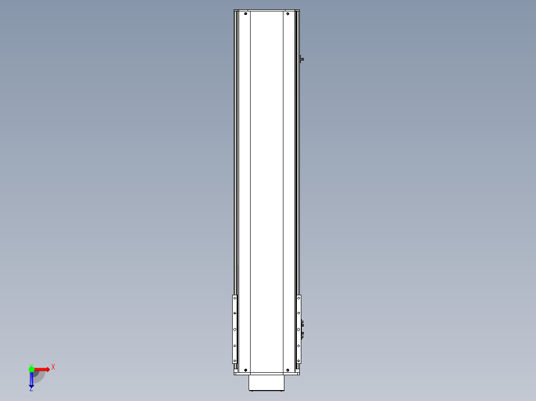 Toyo东佑达直线模组-ETH22-900-BM-400W+煞車俯视图