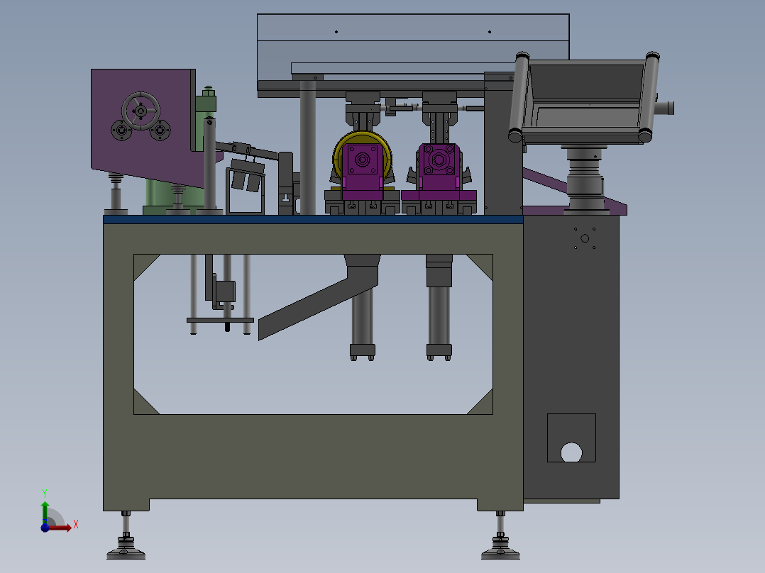 184双头自动管端加工机前视图