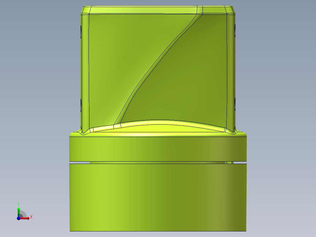 55-75-090箱体连接器.SLDASM前视图