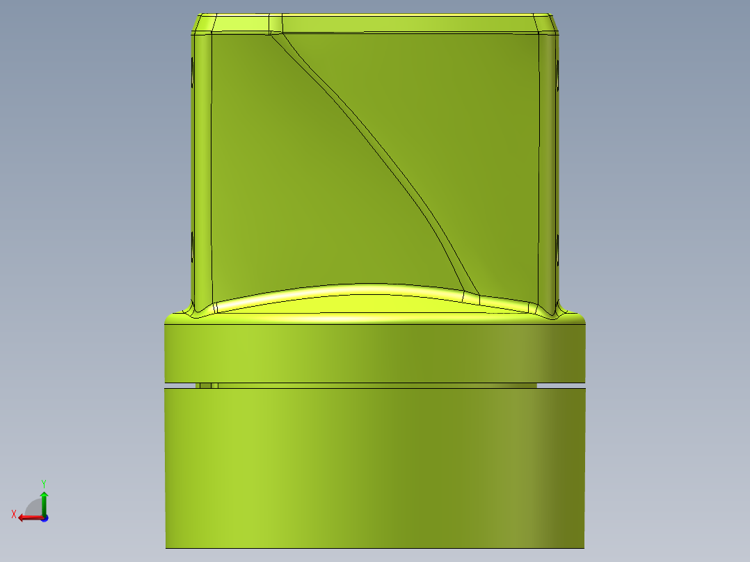55-75-090箱体连接器.SLDASM后视图