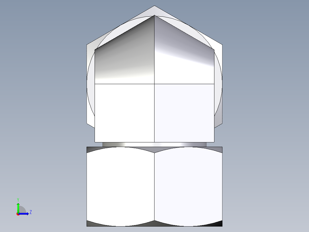 卡套式工业通用硬管接头EO_Swivel_nut_elbow_EW28L71左视图