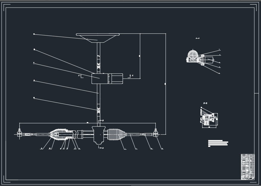 齿轮齿条转向器设计【说明书+CAD+CATIA】包含CAD图纸说明文档