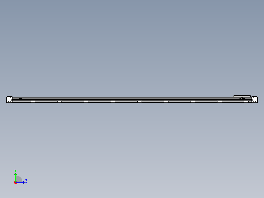 同步带滑台-欧规B8H-L176-S3300-L-ZP40-D3-N5左视图