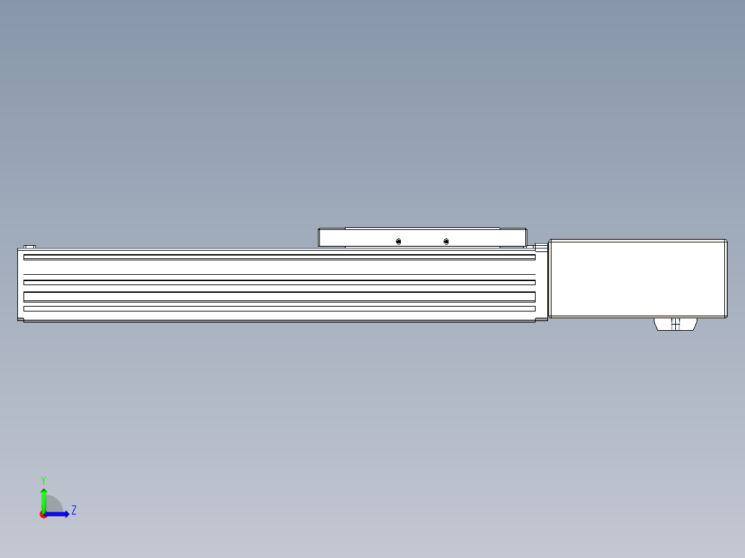 同步带全封闭直线模组TPA-HCB-120D-90-L200-ML-C-P40-N3左视图
