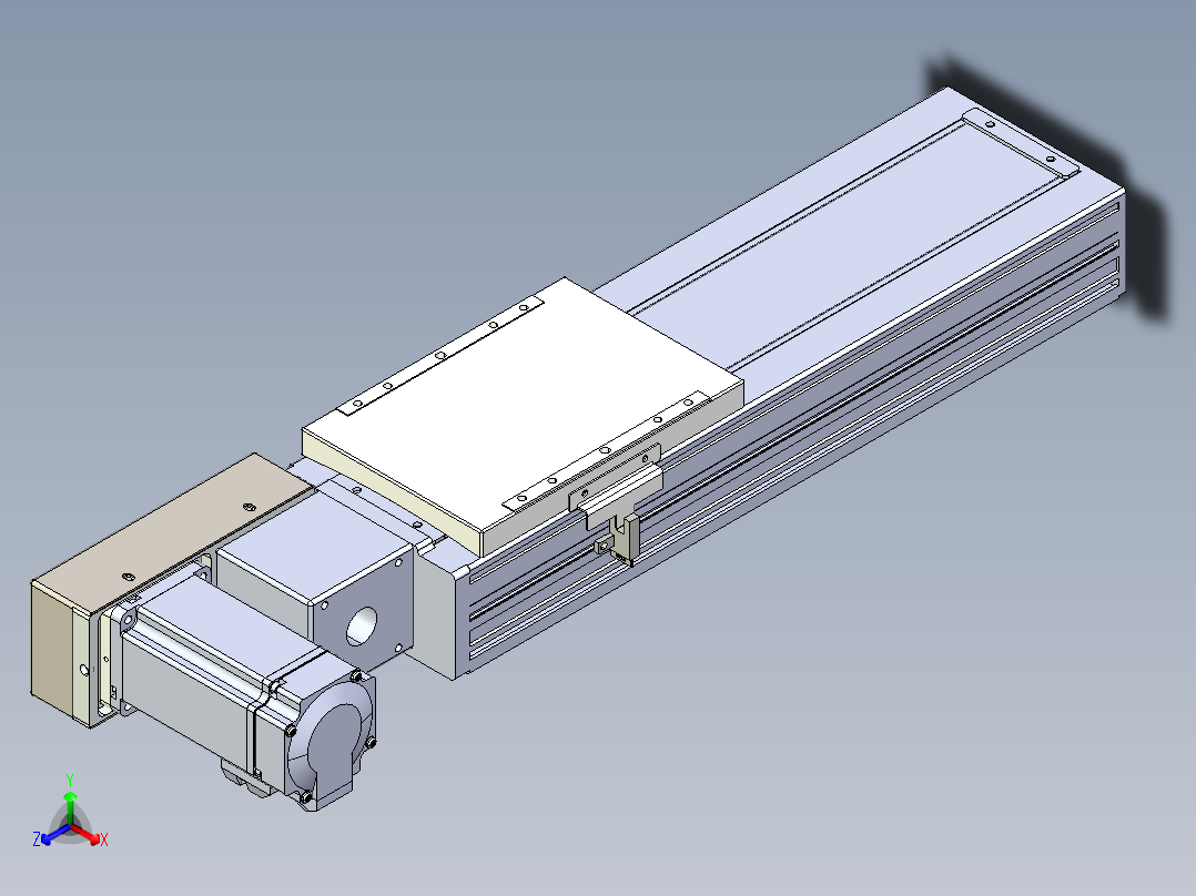 同步带全封闭直线模组TPA-HCB-120D-90-L200-ML-C-P40-N3正等轴测图