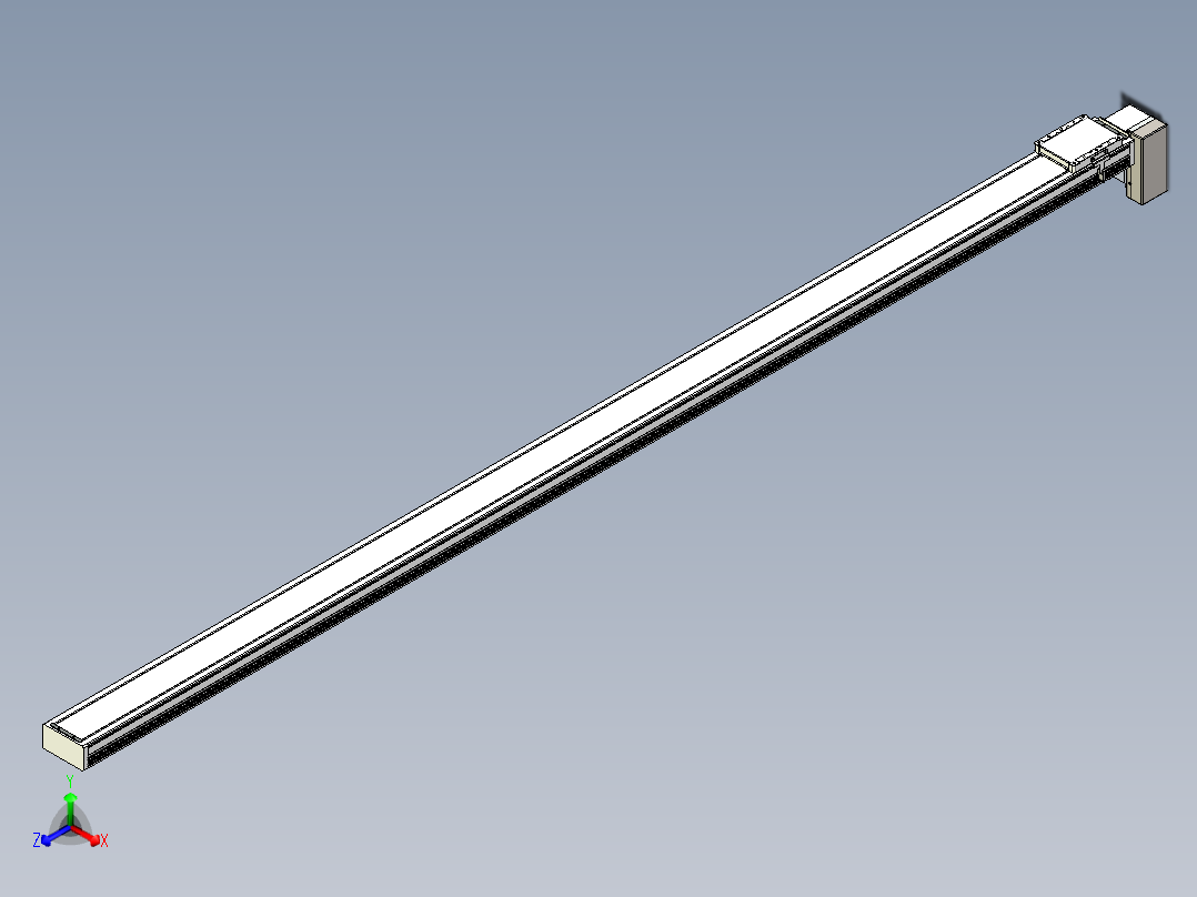 同步带全封闭直线模组TPA-HCB-105D-90-L2500-LP-Y-P20-N3主视图