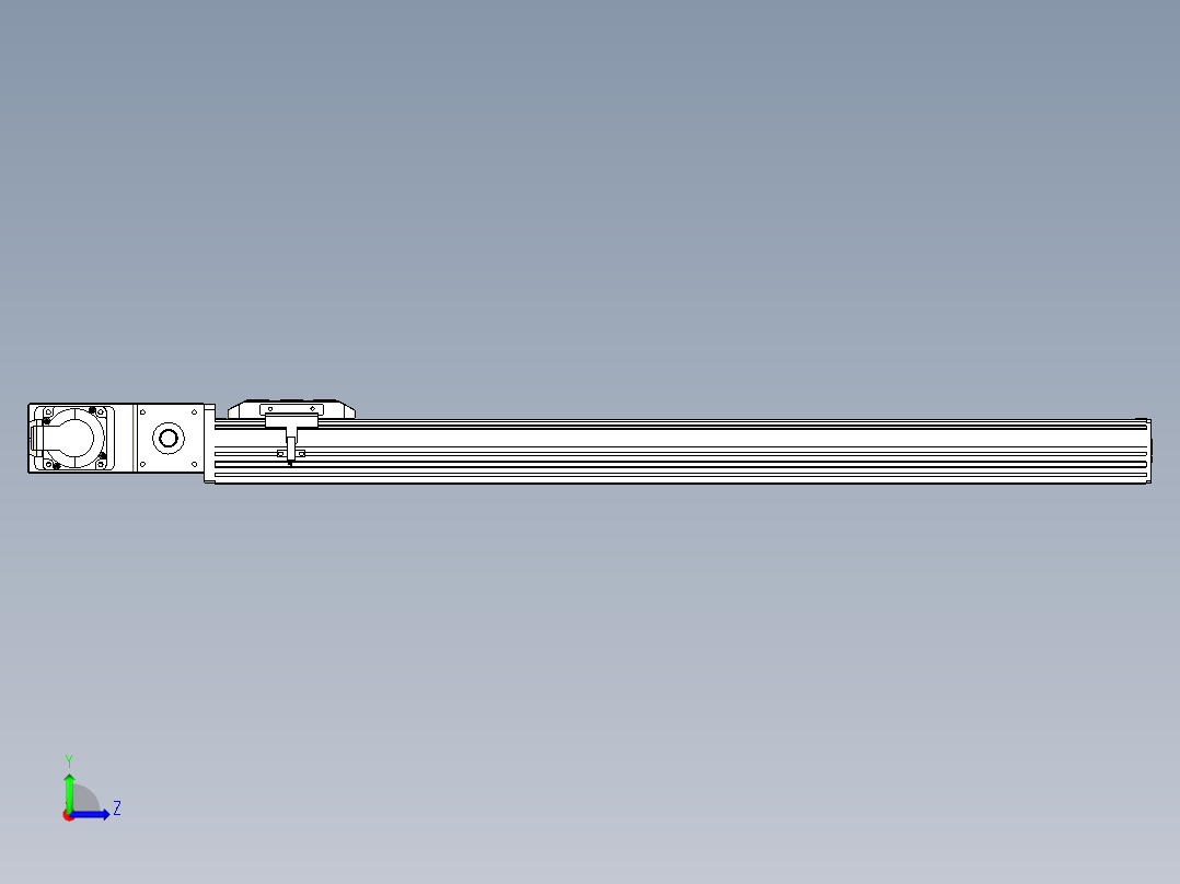 同步带全封闭直线模组TPA-HCB-85D-90-L700-ML-C-P20-N3左视图