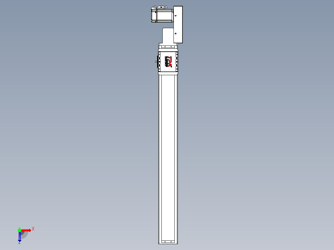 同步带全封闭直线模组TPA-HCB-85D-90-L700-ML-C-P20-N3俯视图