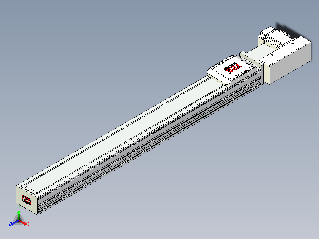 同步带全封闭直线模组TPA-HCB-85D-90-L700-ML-C-P20-N3正等轴测图
