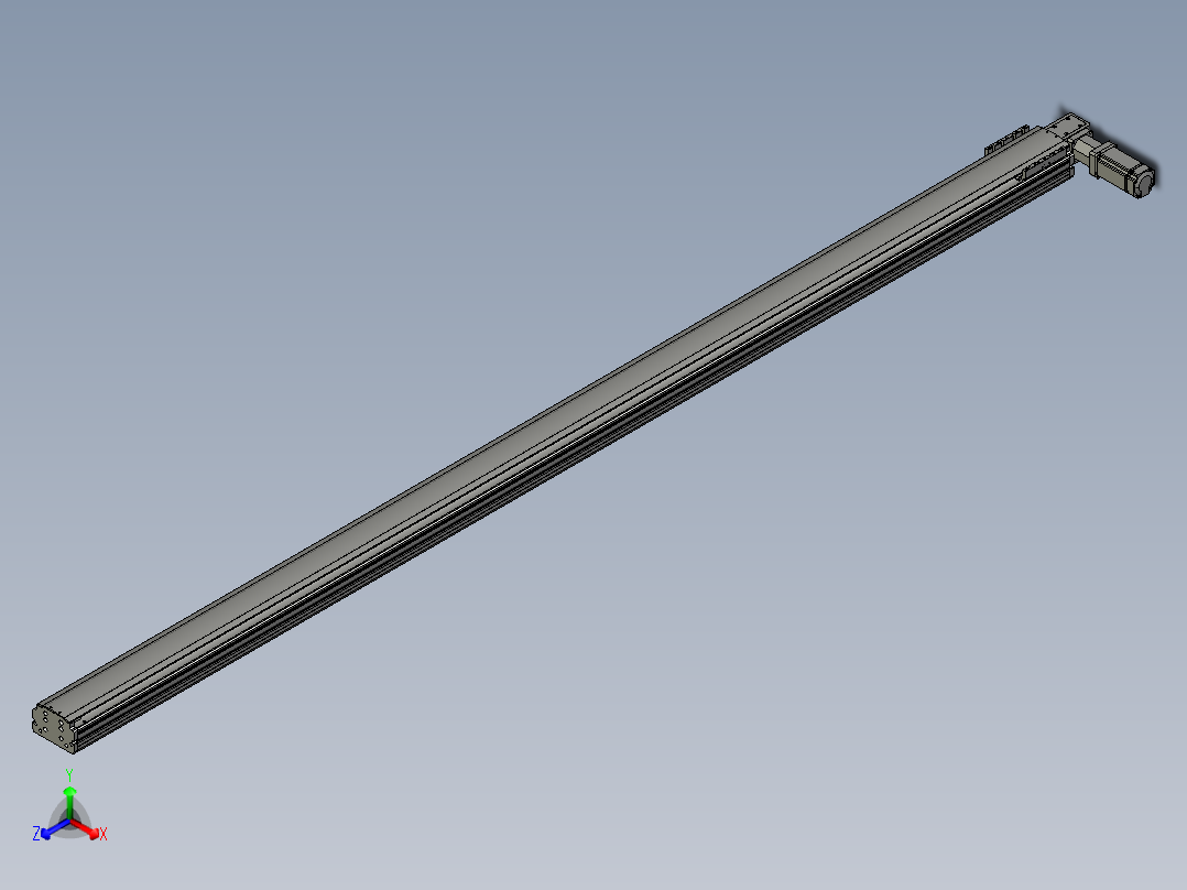 东锦同步带传动-直线滑台模组DH120B-L125-S2700-BL-P400W-C3主视图