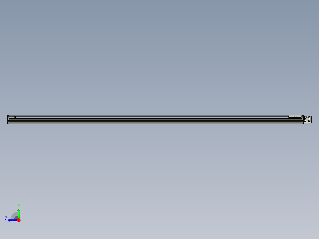 东锦同步带传动-直线滑台模组DH120B-L125-S2700-BL-P400W-C3右视图