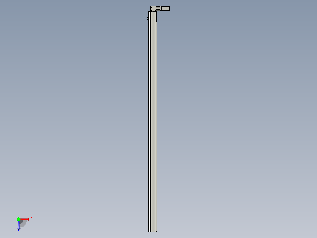 东锦同步带传动-直线滑台模组DH120B-L125-S2700-BL-P400W-C3俯视图