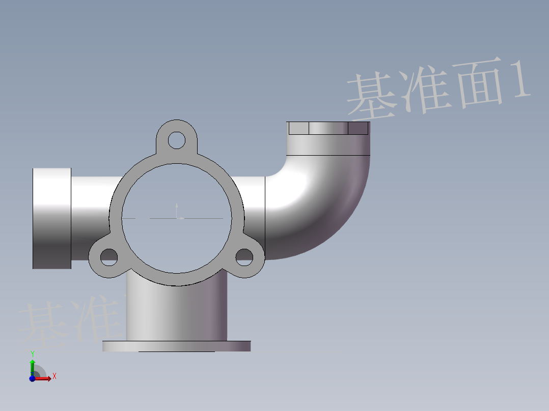 练习 机座建模 免费 可修改前视图
