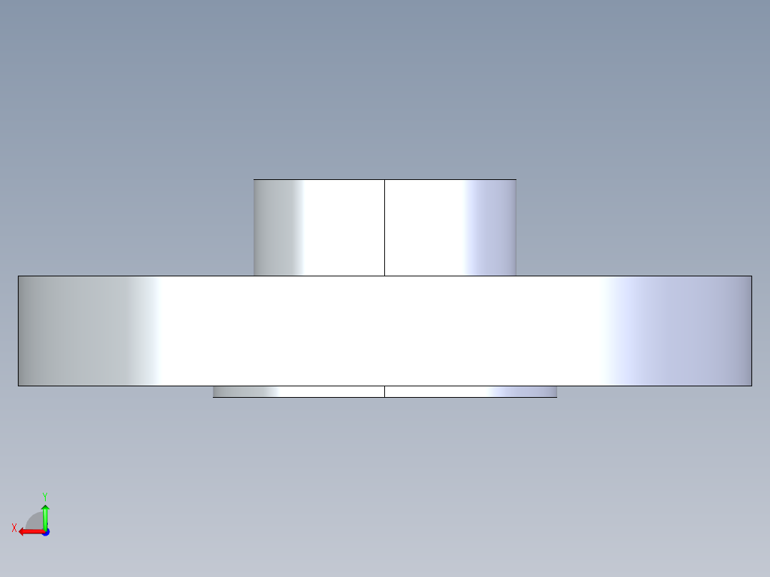 CPVC管件26-Sch80_Flange Vanstone_SOC_9854-007_0.75in后视图