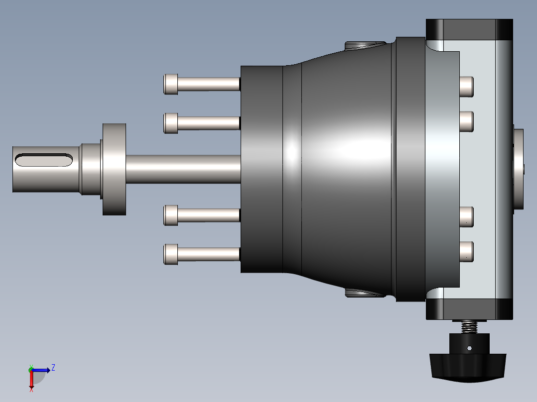 两款柱塞泵左视图