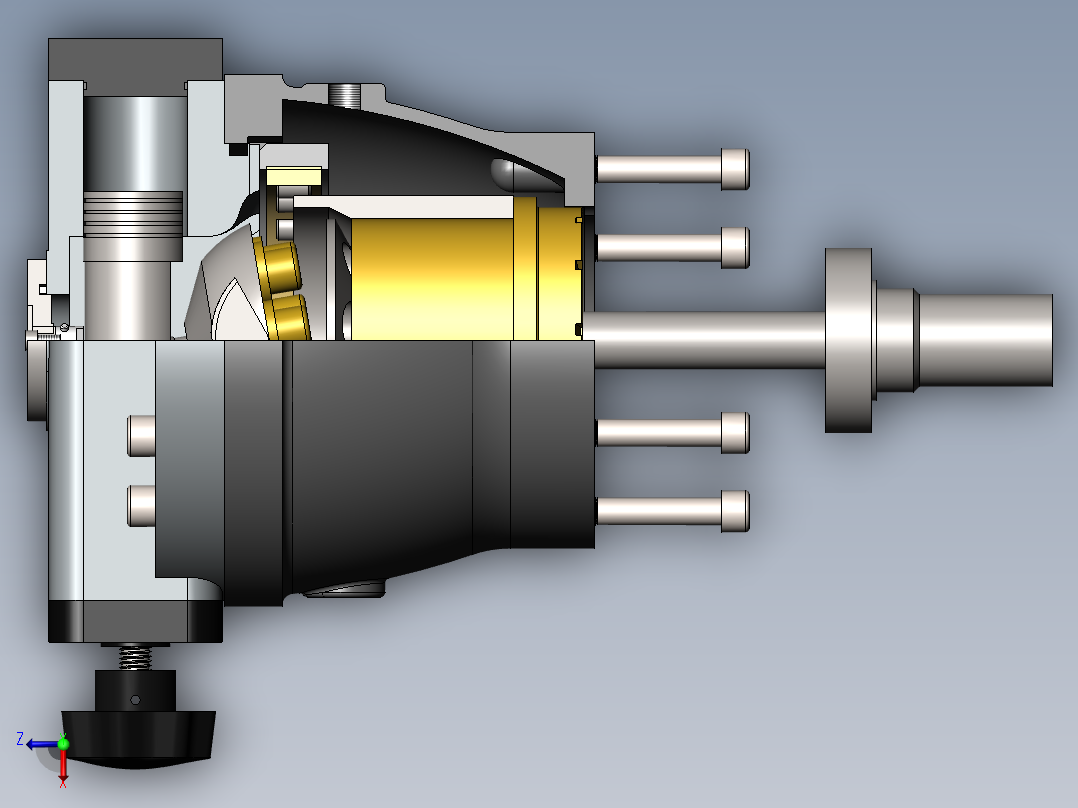 两款柱塞泵右视图