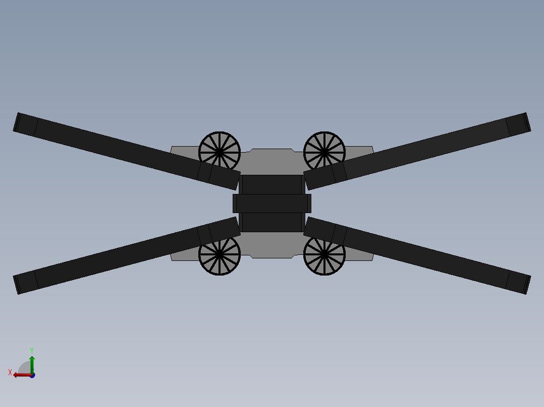 激光下料拼图星际战舰CAD-Parasolid, SOLIDWORKS 2016, STEP _ IGES后视图