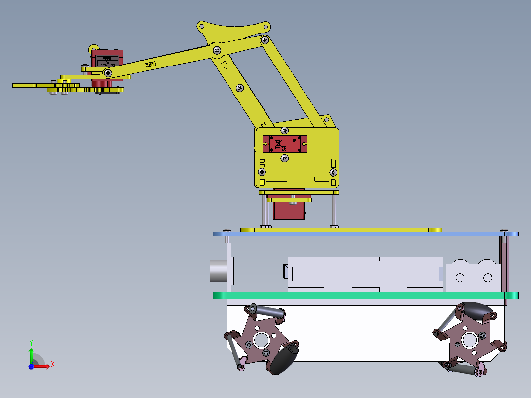 机器人小车前视图
