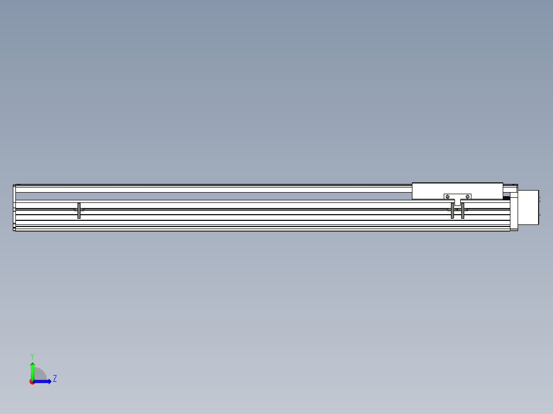 Toyo东佑达直线模组-ETH22-950-BL-400W+煞車左视图