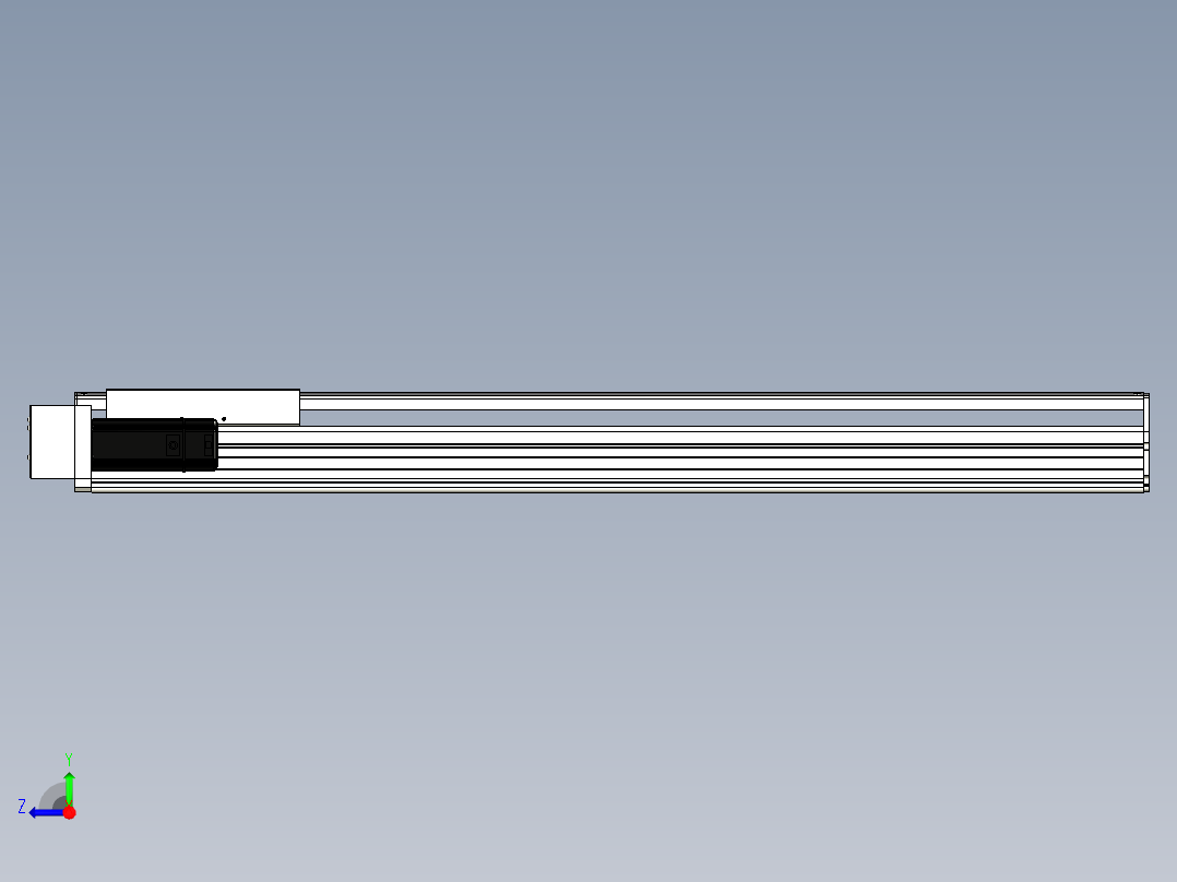 Toyo东佑达直线模组-ETH22-950-BL-400W+煞車右视图