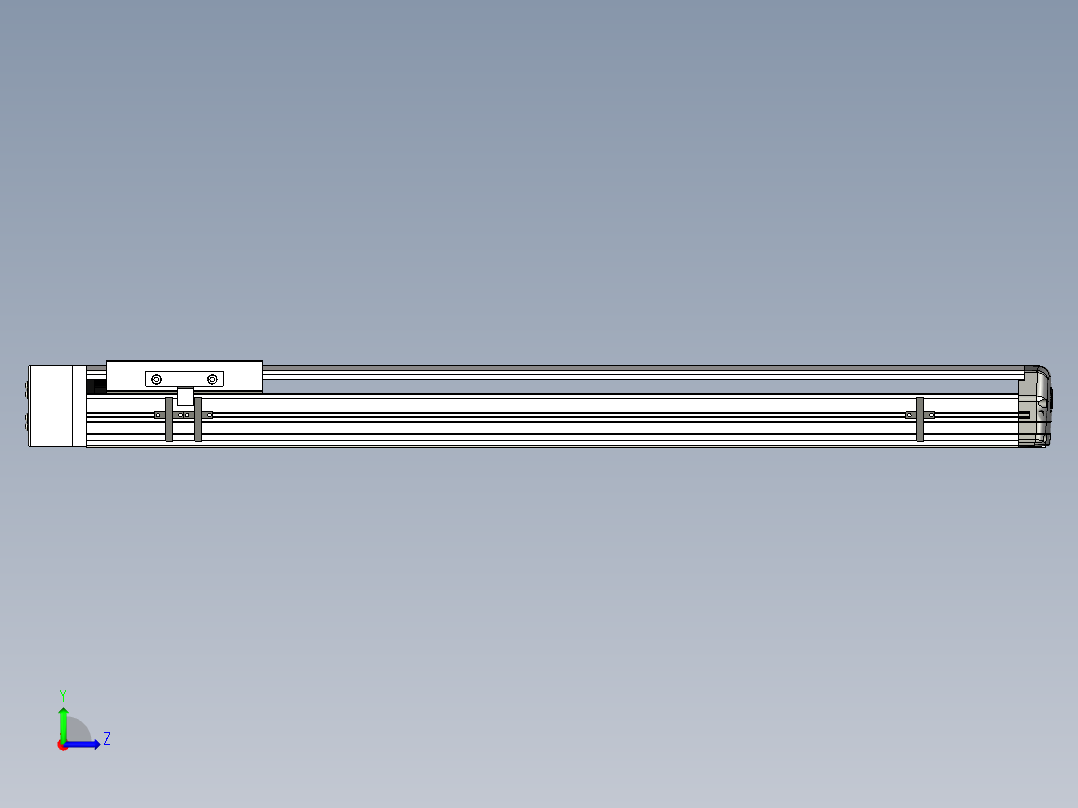 Toyo东佑达直线模组-ETH14-650-BR-400W+煞車左视图