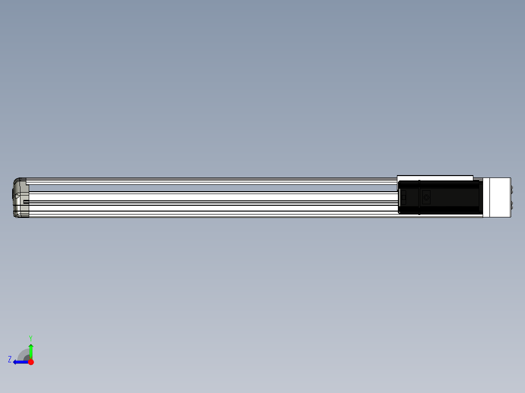 Toyo东佑达直线模组-ETH14-650-BR-400W+煞車右视图