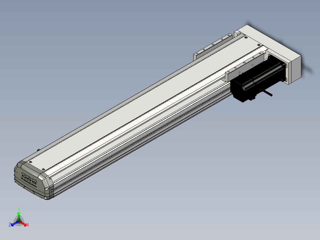 Toyo东佑达直线模组-ETH14-650-BR-400W+煞車正等轴测图