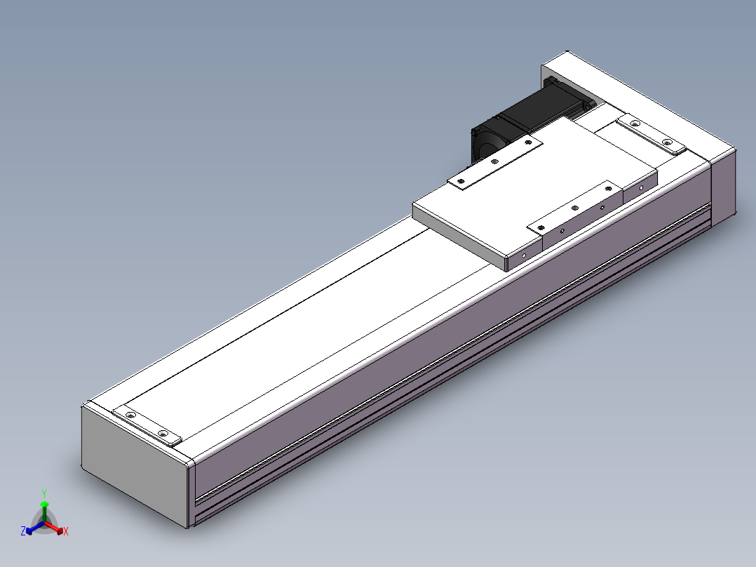 精密模组MC140-L05-350-BL-M200-C4正等轴测图