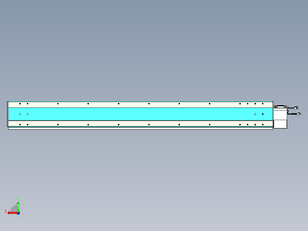 威洛博VBC同步带传动一无尘环境VBC17-L45-S1450-BLU-ZP75-C3后视图