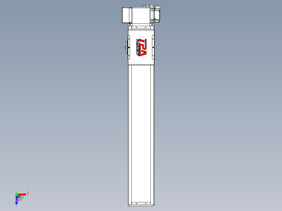 同步带全封闭直线模组TPA-HCB-110D-90-L550-RP-Y-P40-N3俯视图