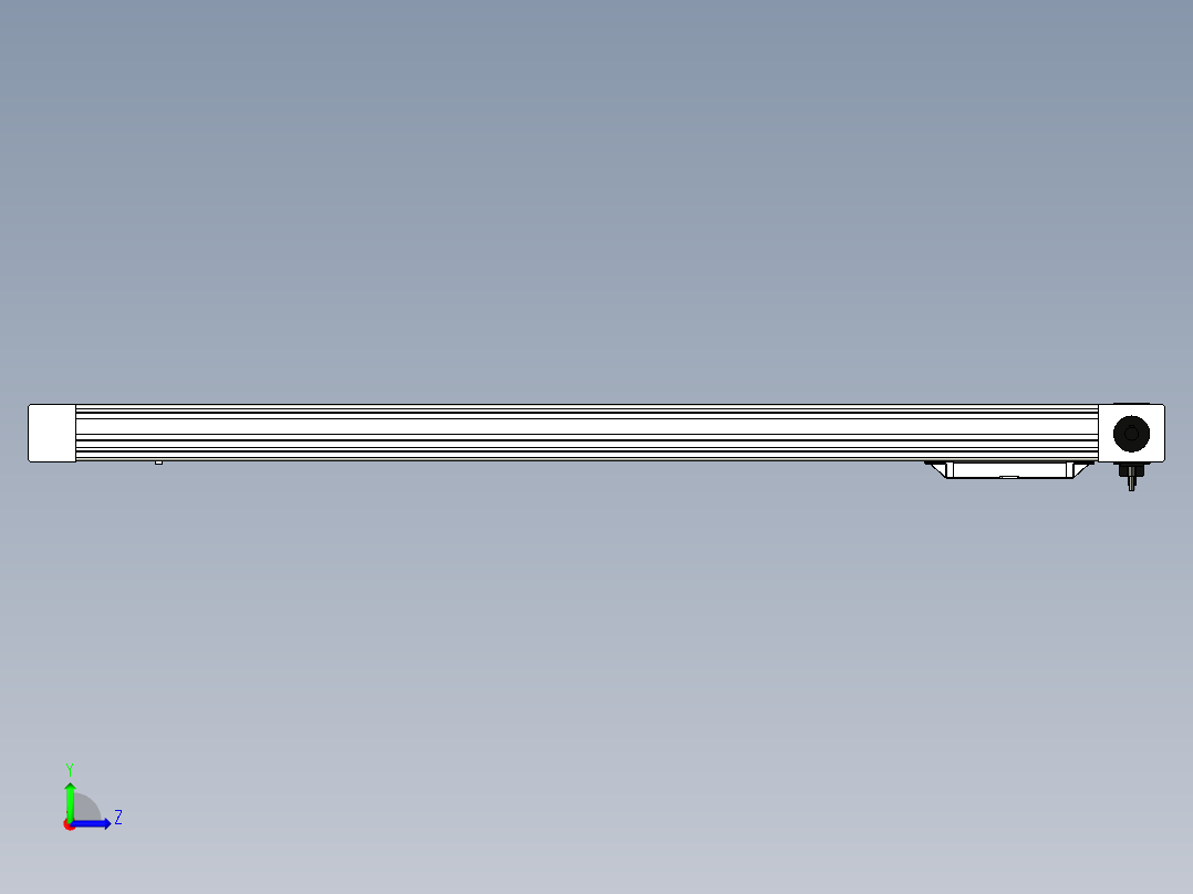 Toyo东佑达直线模组-M65M-X78-900-R-M40-C4左视图