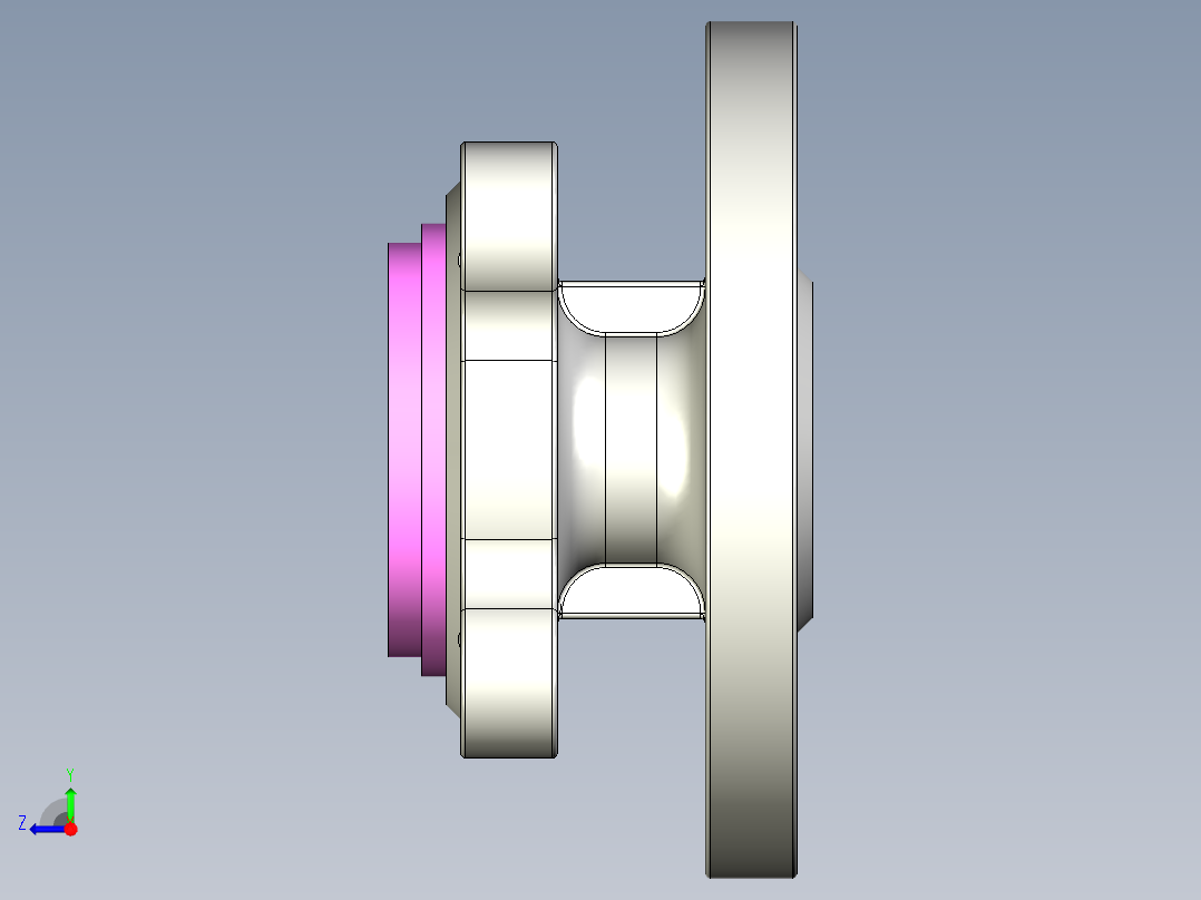 管道手动球阀-水管开关阀-手动阀门User Library-MD52C150DN15-2_MD52C150DN15.FCP右视图