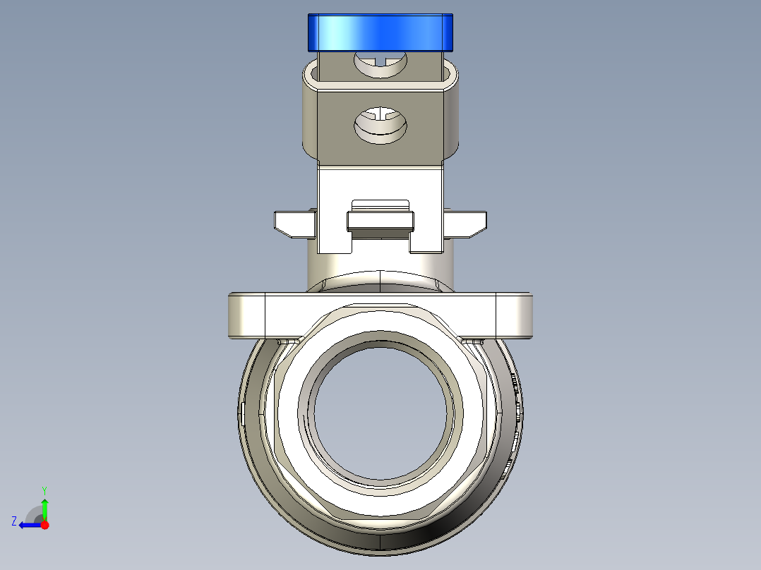 管道手动球阀-水管开关阀-手动阀门手动不锈钢内螺纹球阀DN20右视图