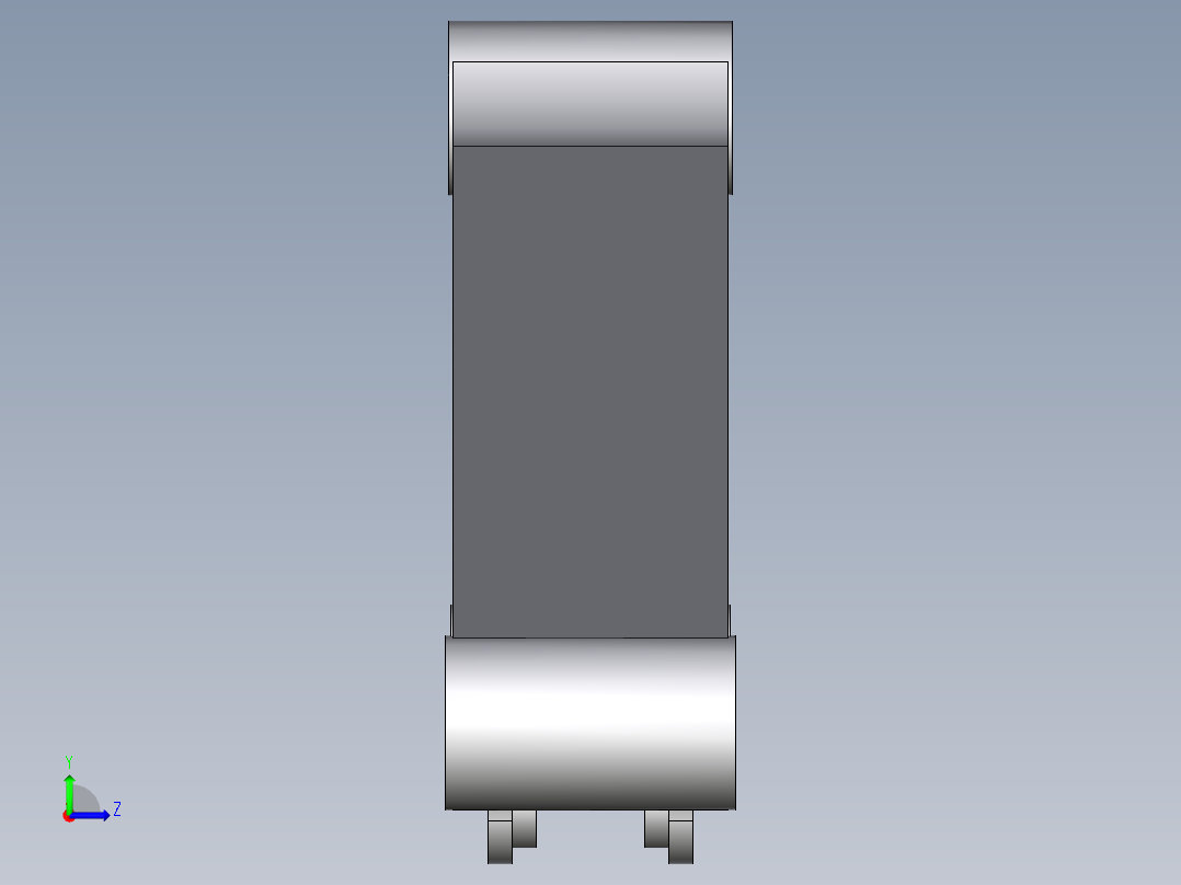 挖掘机臂模型左视图