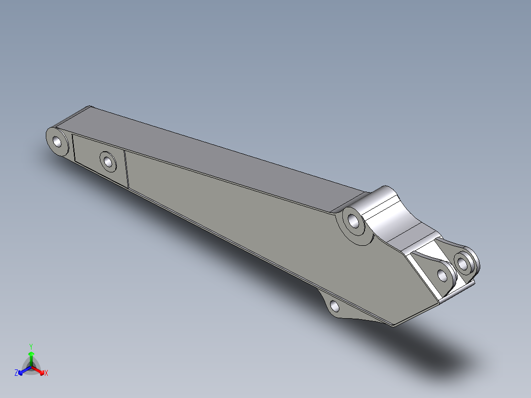 挖掘机臂模型正等轴测图