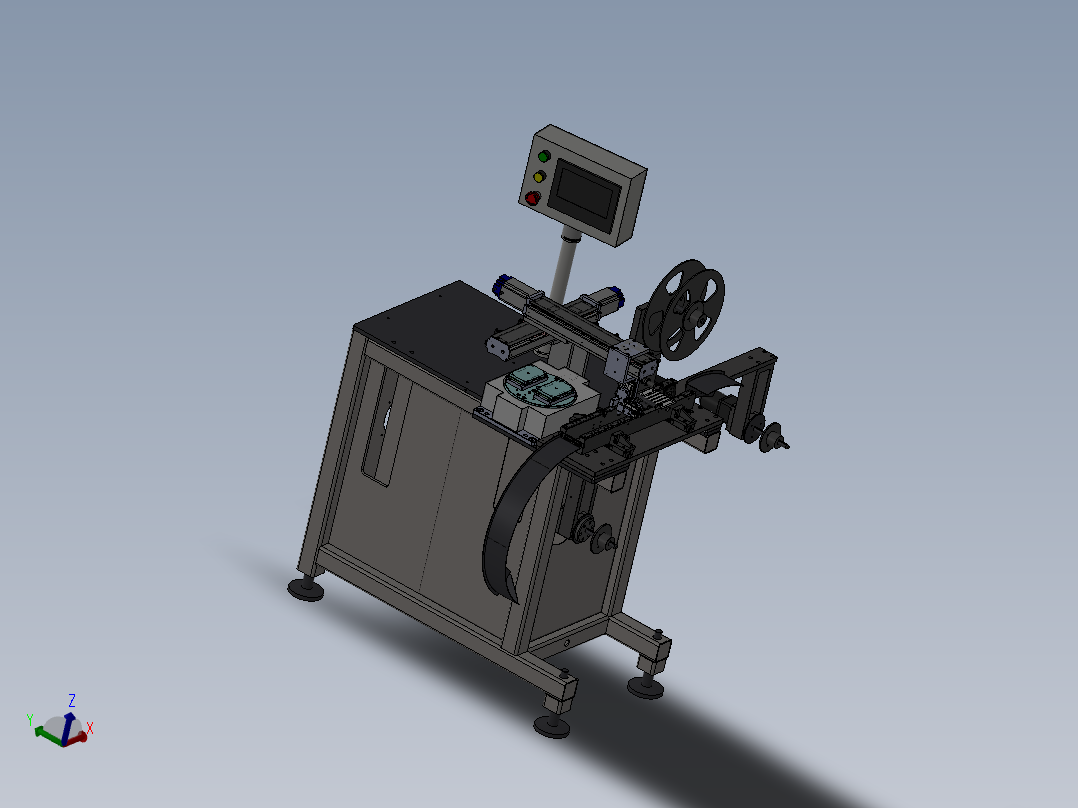 片料转移载带包装机主视图