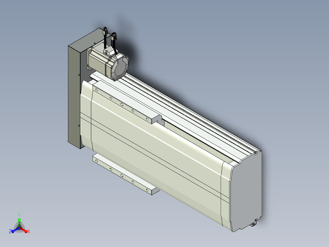 VF丝杆传动-一般环境VF27-Lxx-C-S300-BR-ZP75-D3主视图