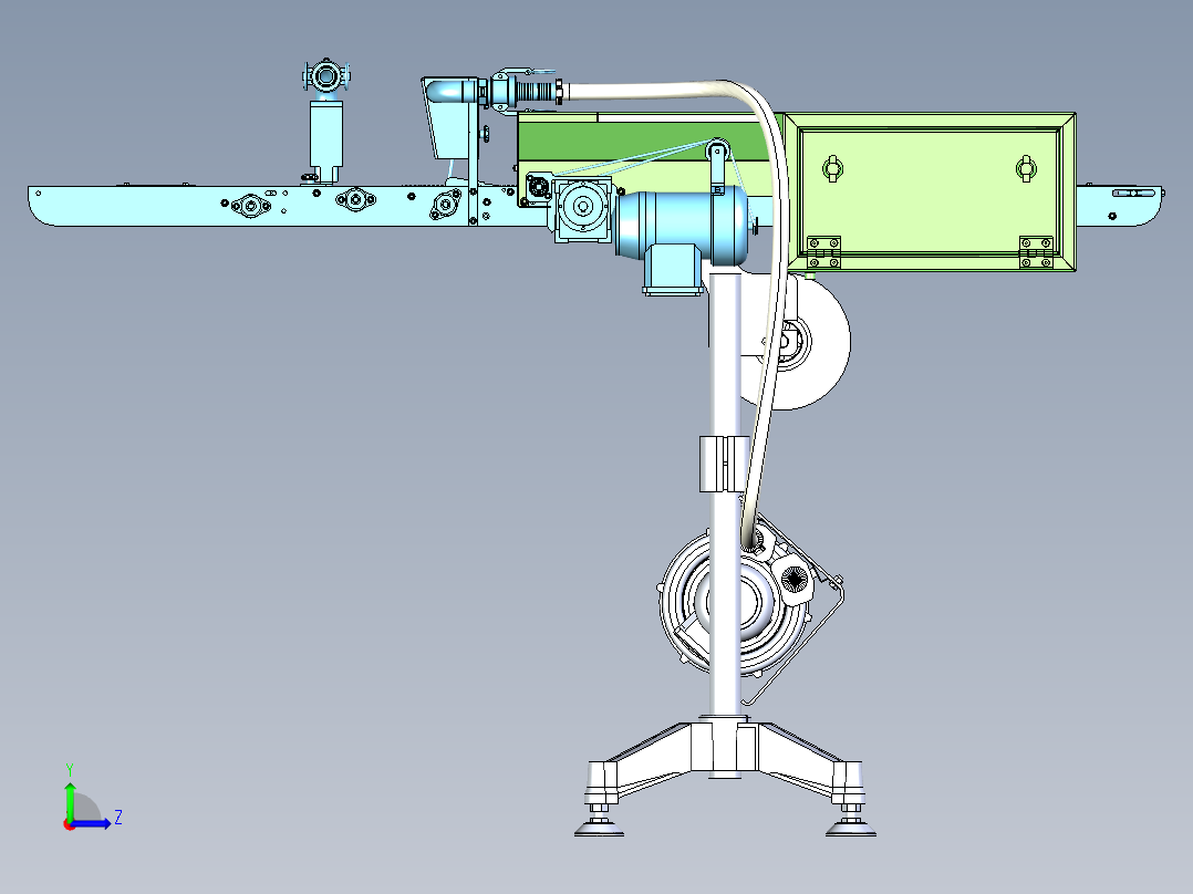 排料输送机左视图