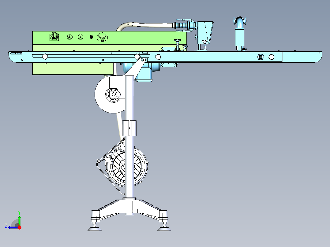 排料输送机右视图