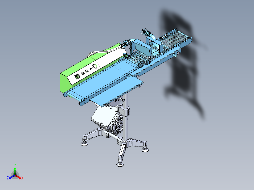 排料输送机正等轴测图