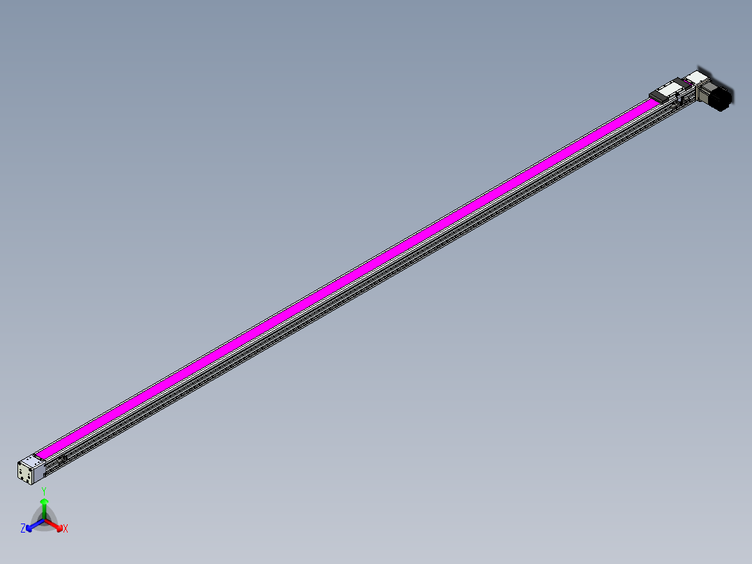 同步带滑台-欧规BC6-L120-S2900-R-P40-D3主视图
