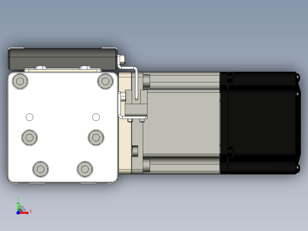 同步带滑台-欧规BC6-L120-S2900-R-P40-D3前视图