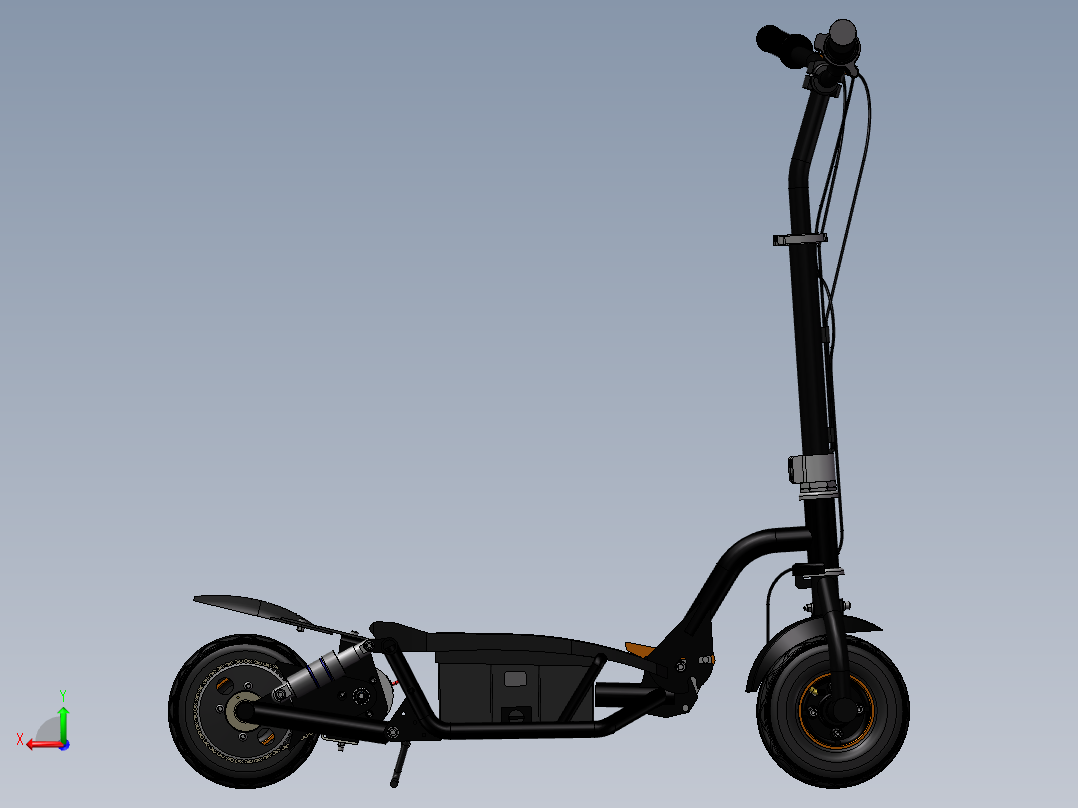 SXT300 超酷电动滑板车后视图