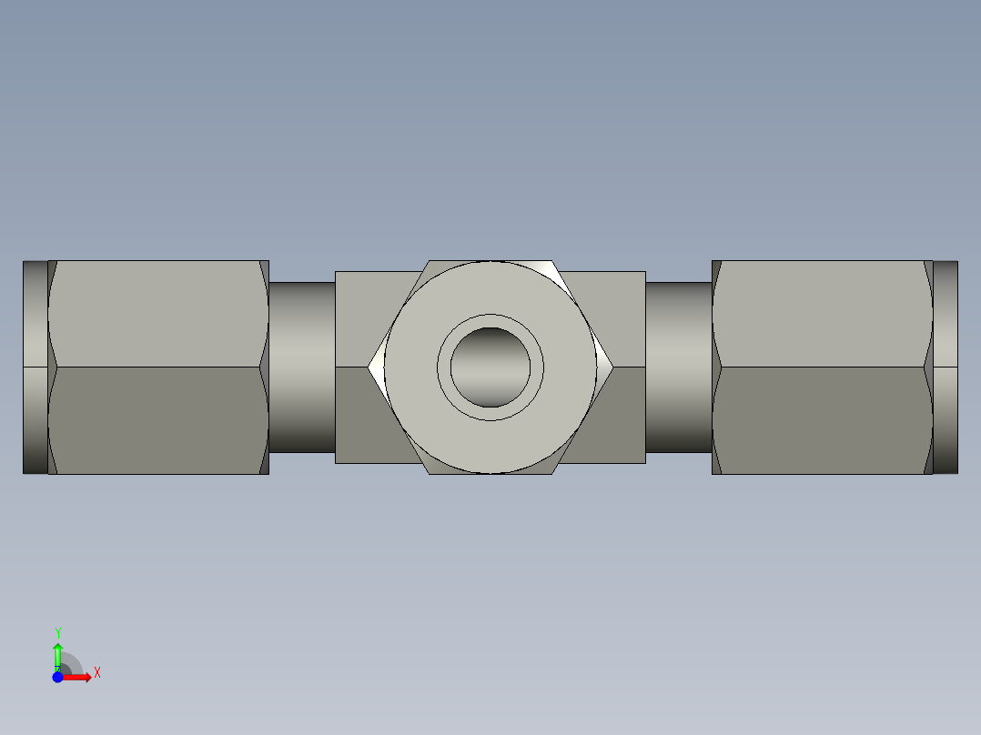 卡套式工业通用硬管接头5_jbu-s前视图