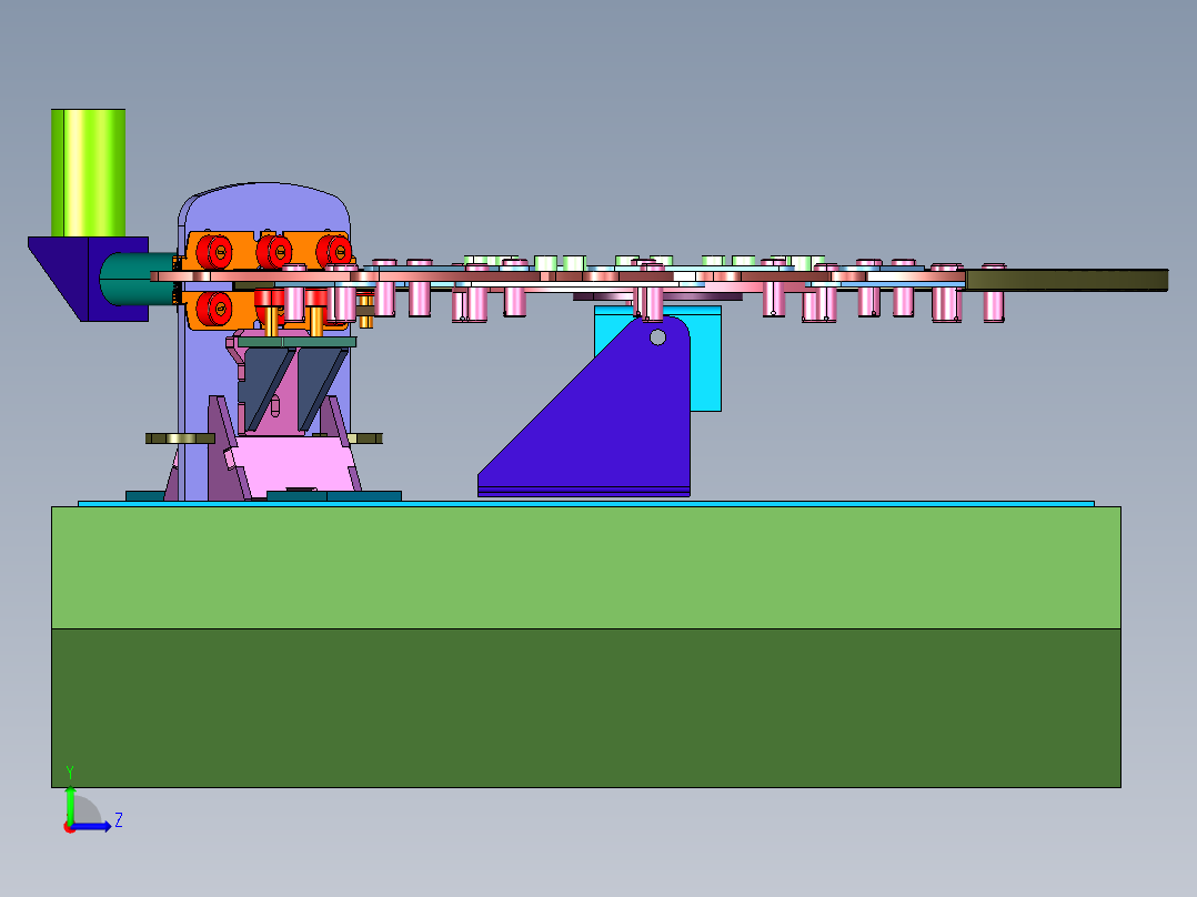 传动式可变光圈摄像驱动装置左视图
