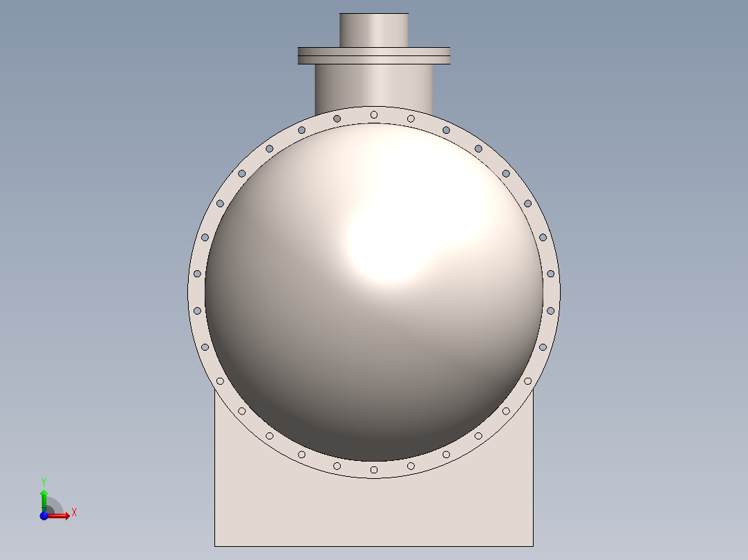 压力容器罐前视图