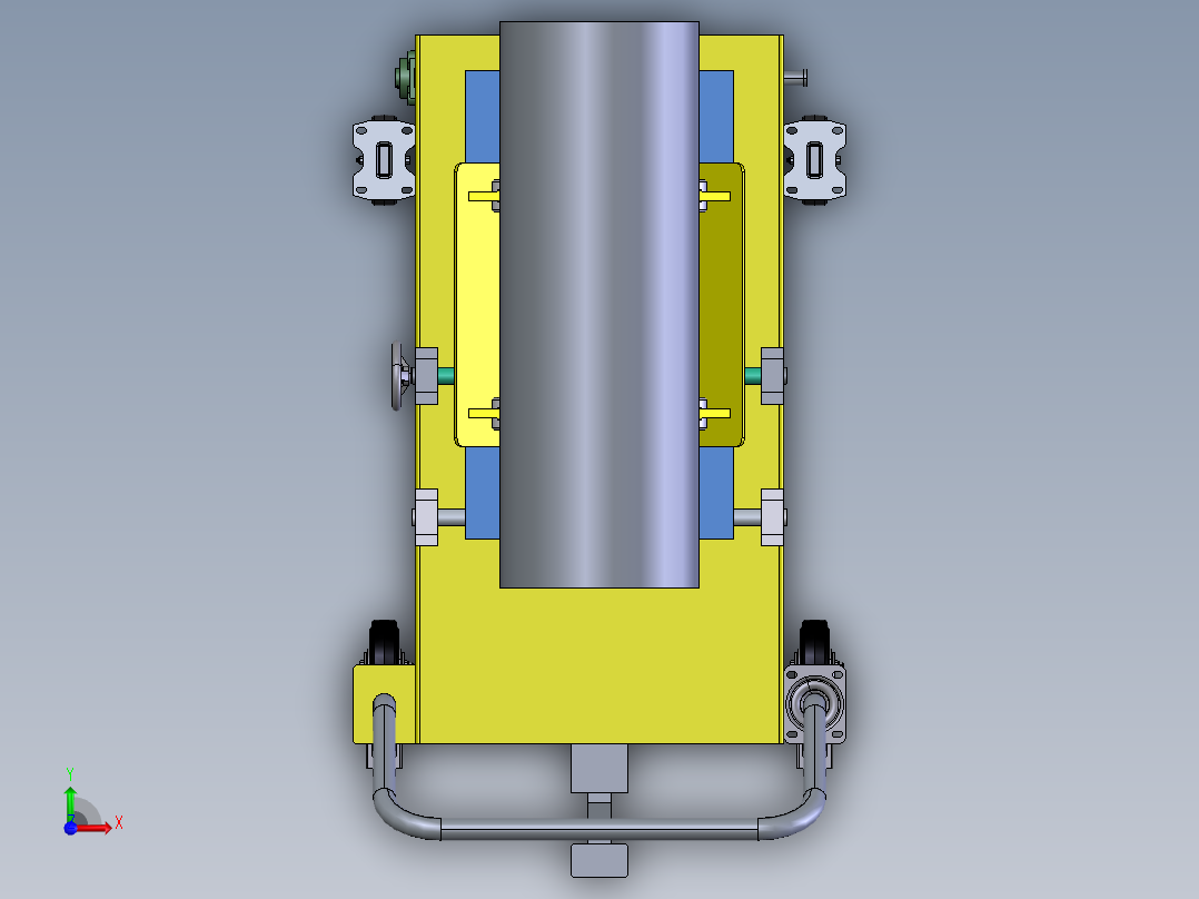 光学测试升降机 STEP前视图